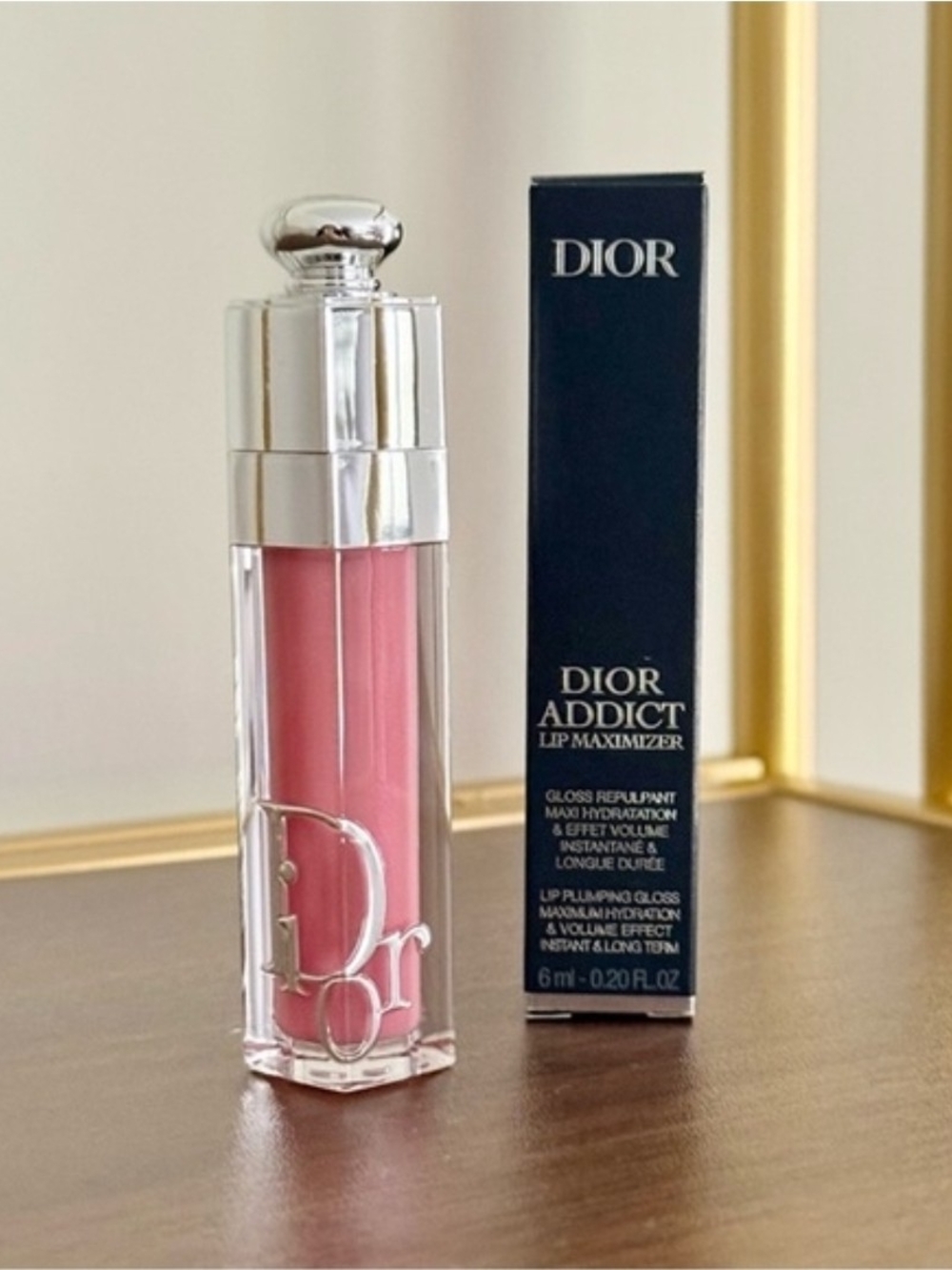 Dior Addict Lip Maximizer Gloss — Glossy Rose Pink